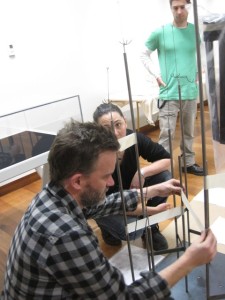 Stephen Brookbanks, Desna and Chad installing mounts in Ūkaipō 